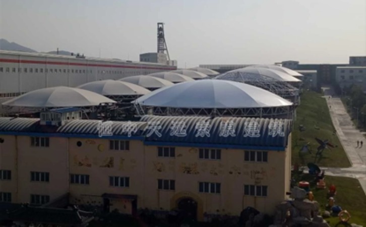 山東招金礦業雨棚